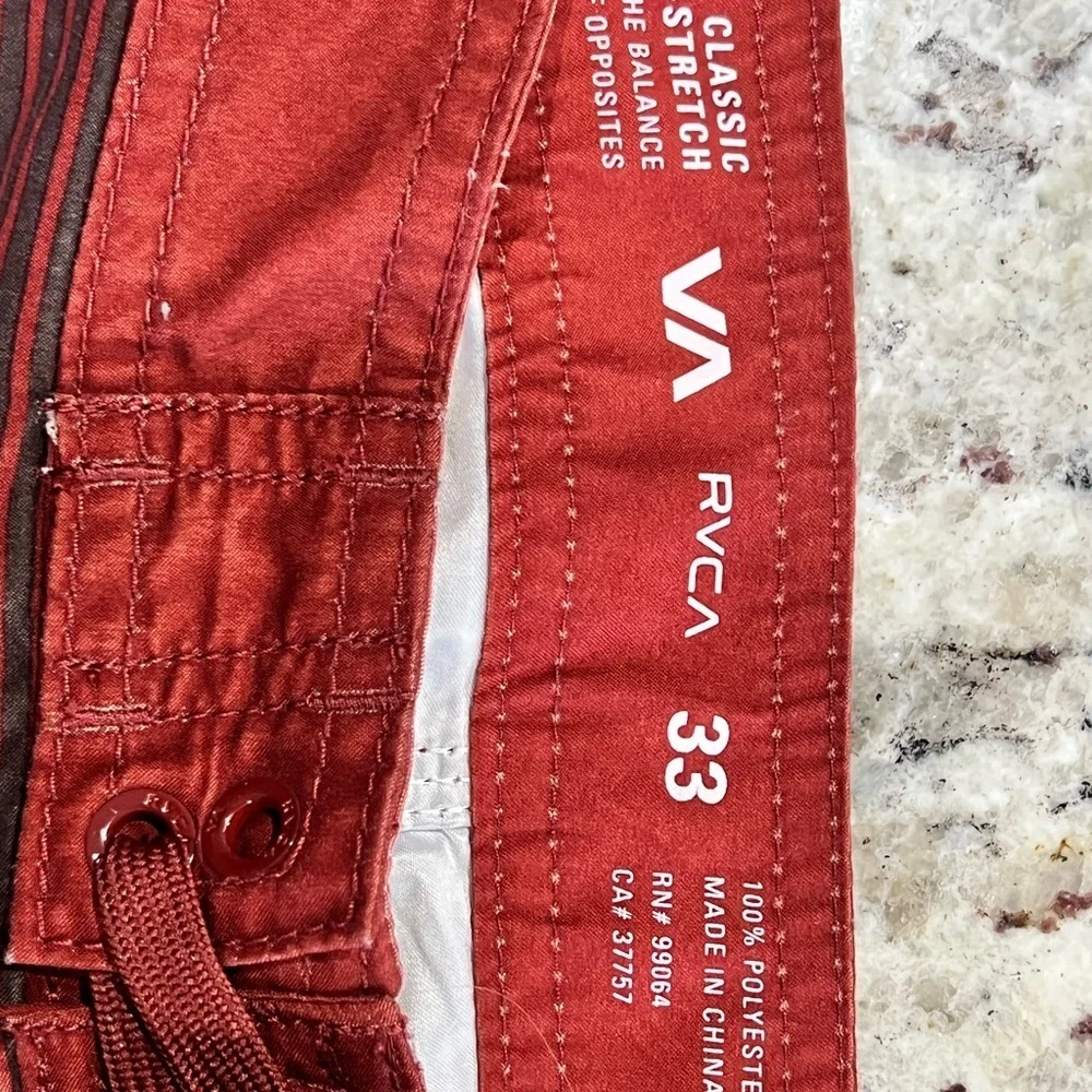 RVCA Men's Stripe Swim Shorts